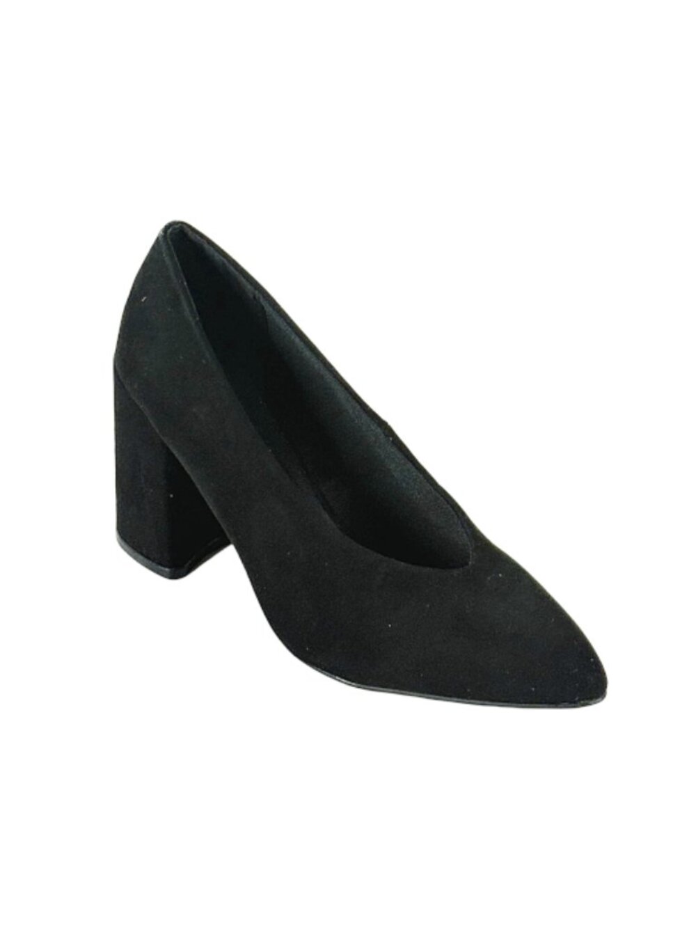 Qupid Mariko-28 Black Su Pu Classic Pointed Toe Pumps